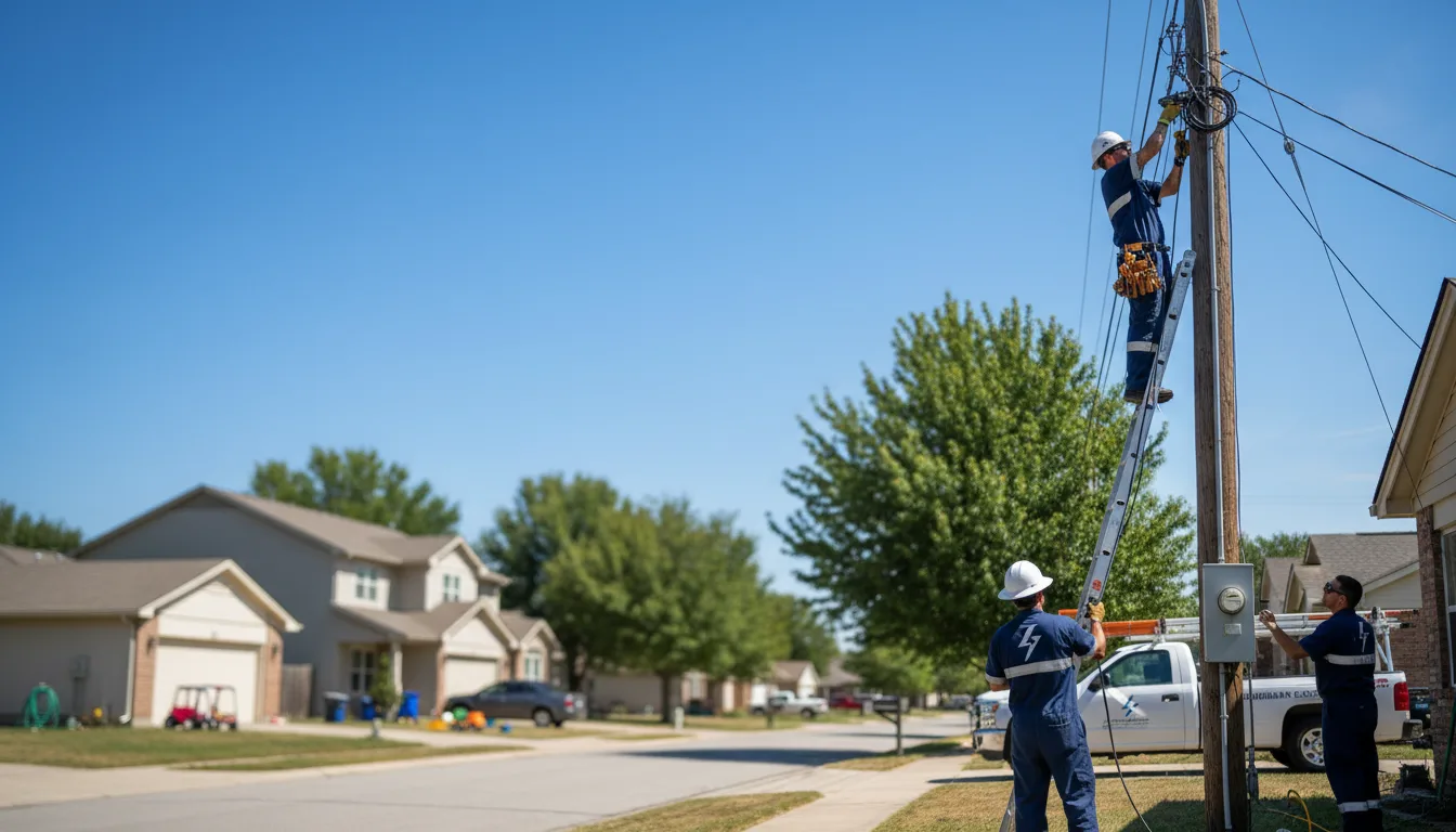 Residential electrician providing installation services in Rogers, MN
